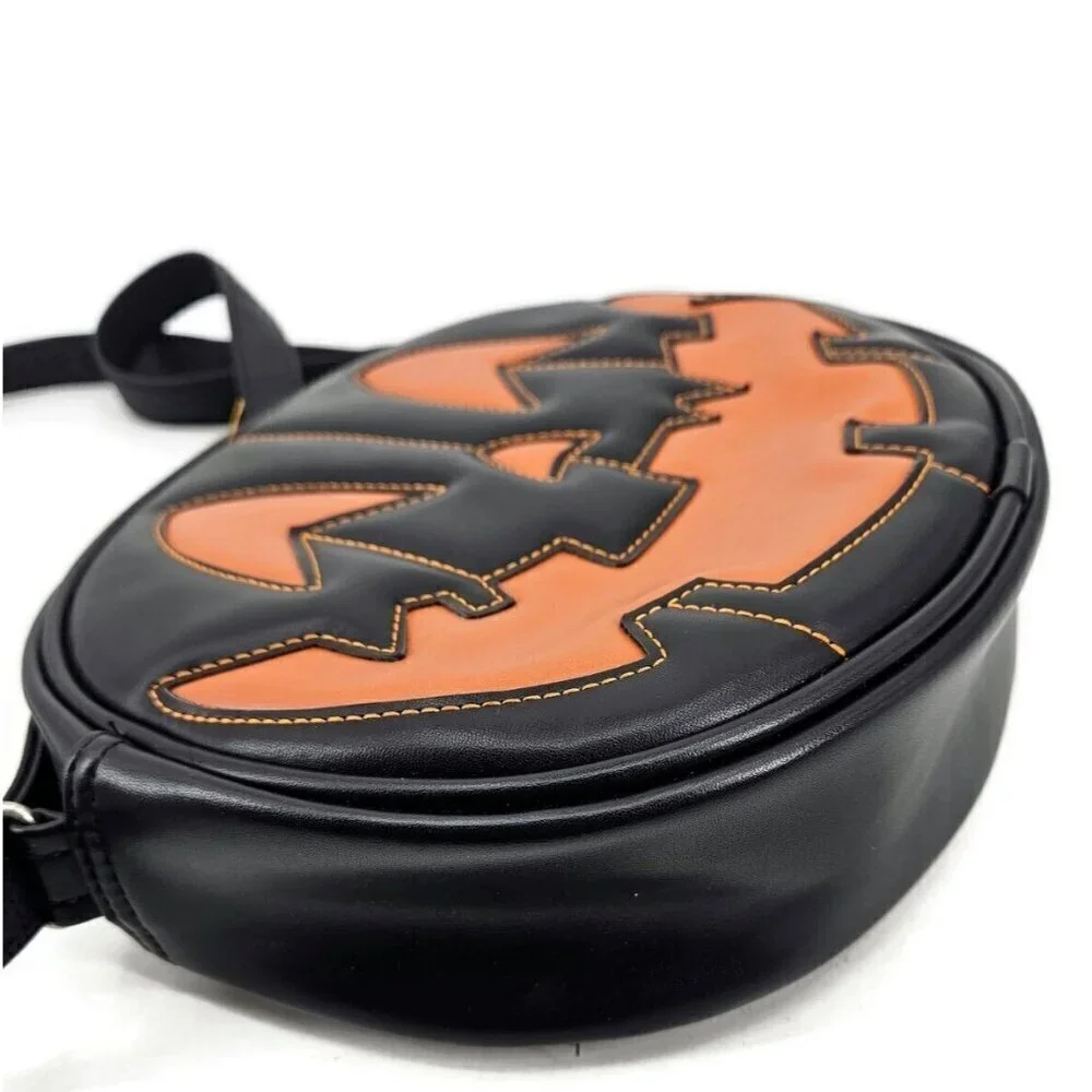Pumpkin Kult Love Pain Stitches Jack O Lantern Pumpkin Handbag Black 2 Faces